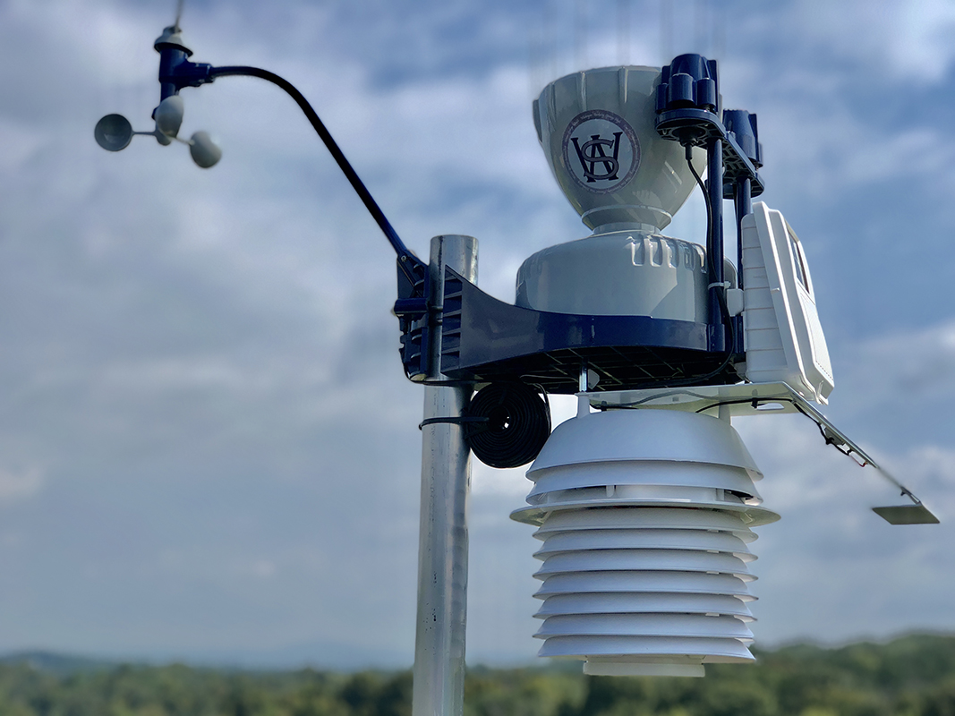 Middle school has new high-tech weather station for science and math