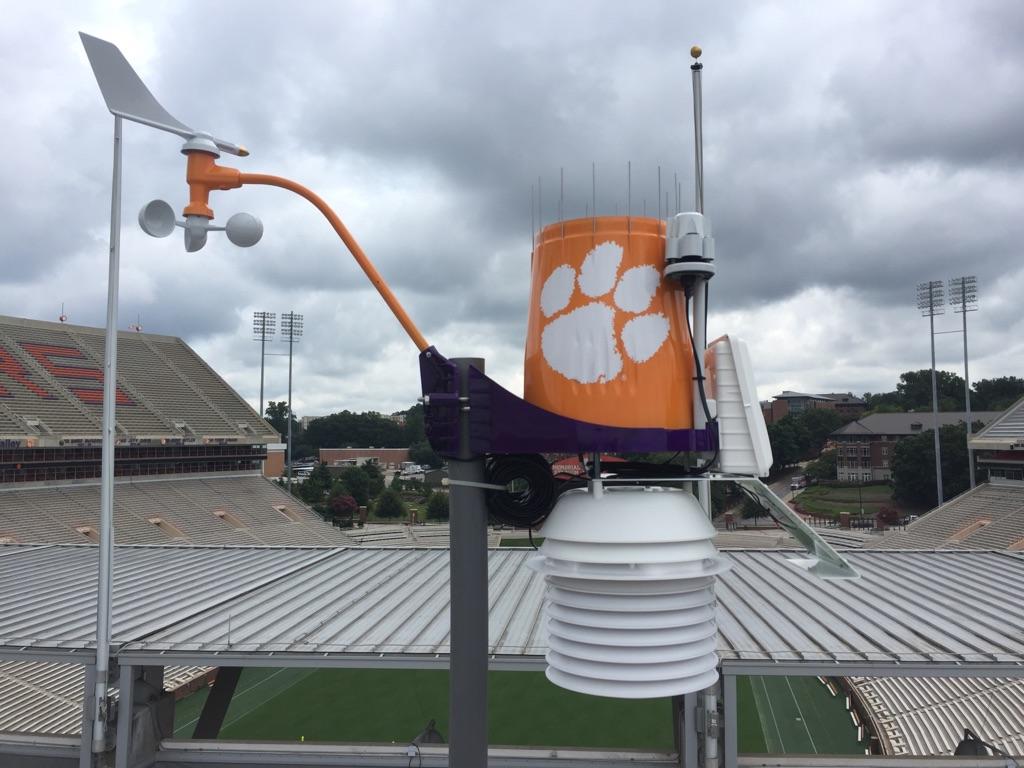 Weatherstem donates weather station for Clemson Memorial Stadium