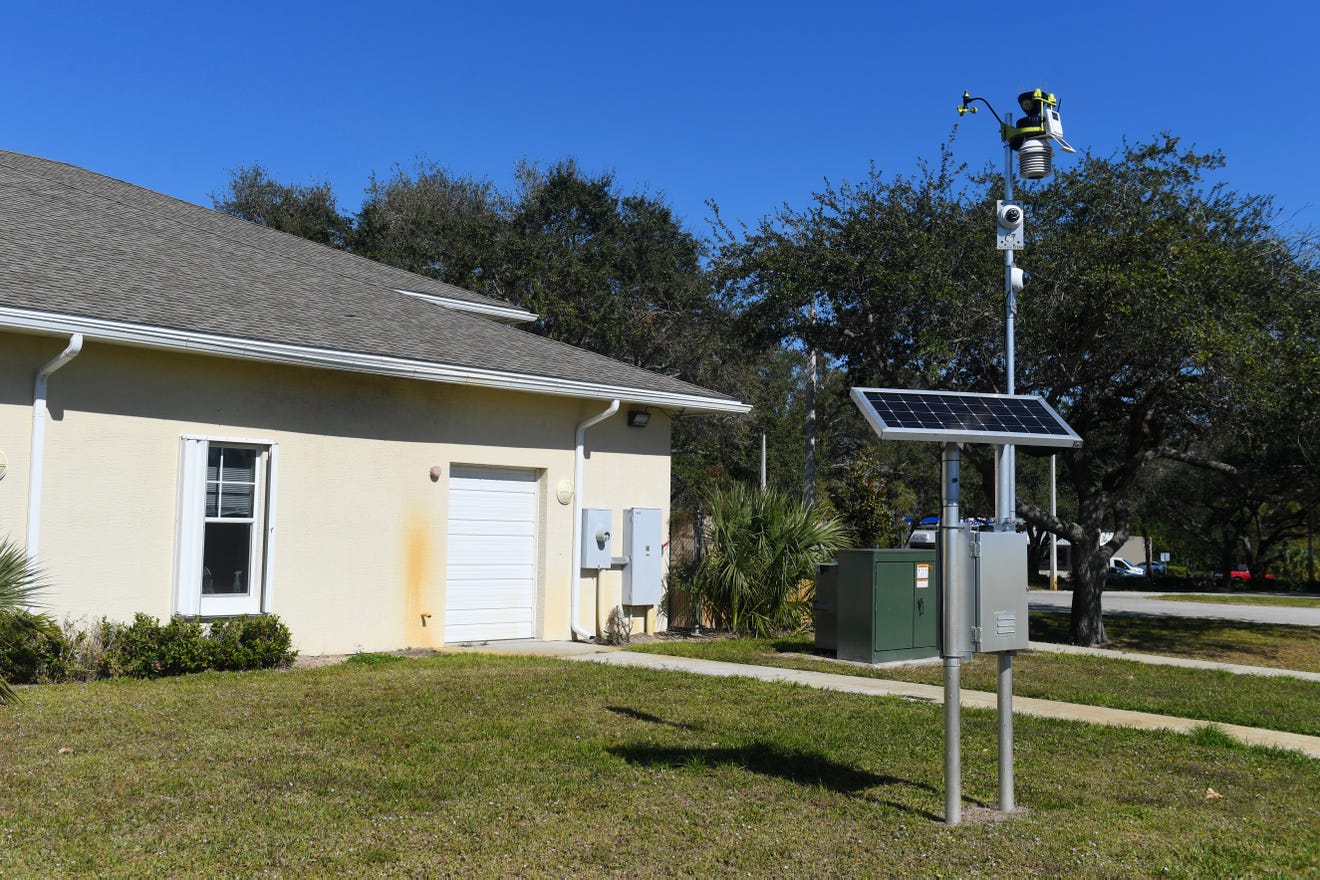 Solar-powered weather stations help officials collect data, see real-time conditions