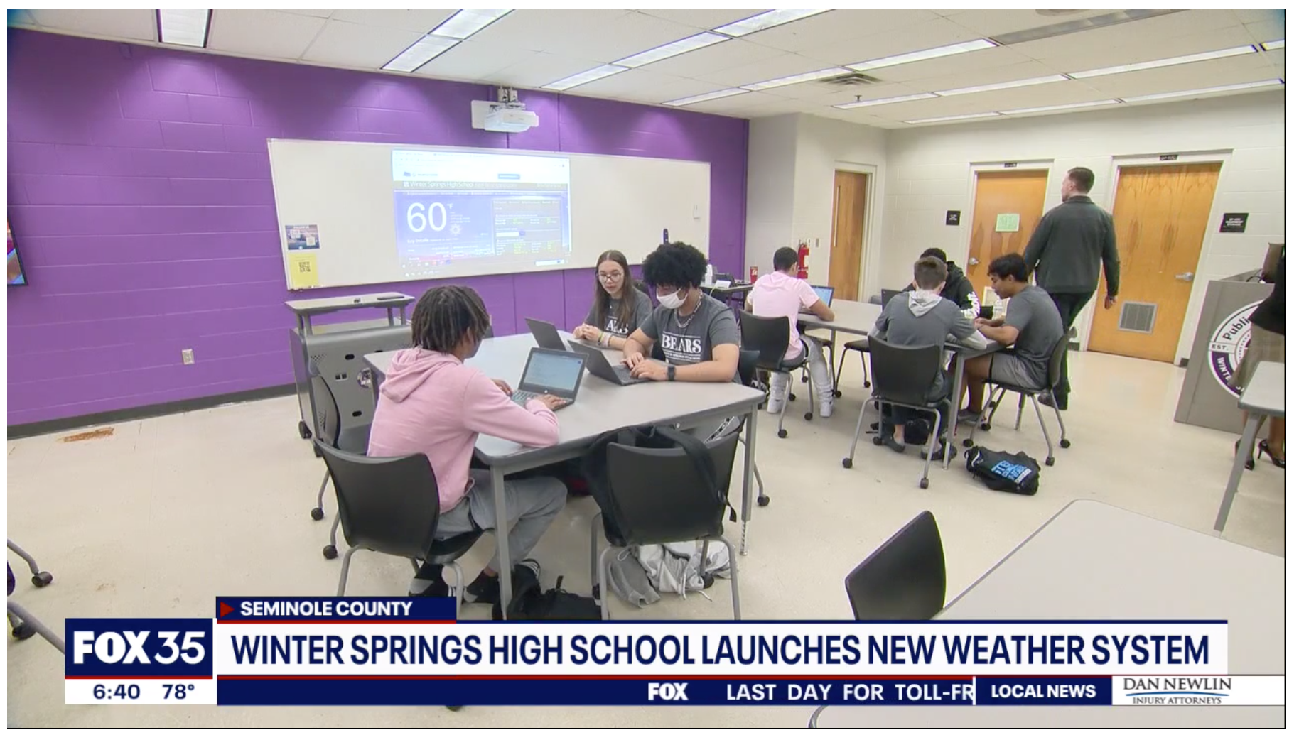 Winter Springs HS launches Weatherstem system